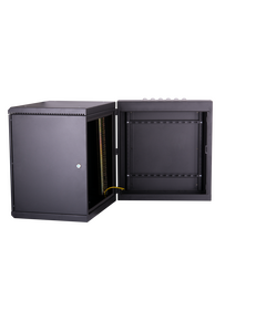 Купить Настенный двухсекционный шкаф TLK TWM-066060-M-BK 19", 6U, металлическая дверь, промышленный, степень защиты IP55, Ш600хВ370хГ600мм, черный в интернет-магазине Irkshop.ru