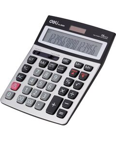 Купить Калькулятор бухгалтерский Deli E39265 серый 16-разр., изображение 2 в интернет-магазине Irkshop.ru