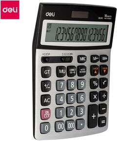 Купить Калькулятор бухгалтерский Deli E39265 серый 16-разр., изображение 3 в интернет-магазине Irkshop.ru