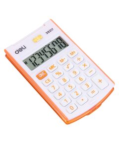 Купить Калькулятор карманный Deli E39217/OR оранжевый 8-разр., изображение 5 в интернет-магазине Irkshop.ru