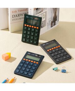 Купить Калькулятор карманный Deli EM130GREEN зеленый 12-разр., изображение 7 в интернет-магазине Irkshop.ru