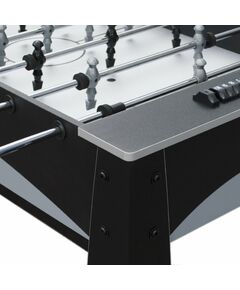 Купить Игровой стол - футбол  Hit 122x63.5x78.7 см, черно-серебристый, изображение 7 в интернет-магазине Irkshop.ru