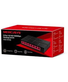 Купить Коммутатор Mercusys MS108G Unmanaged, 8 ports LAN RJ-45 10/100/1000 Mbps, plastic case, изображение 6 в интернет-магазине Irkshop.ru