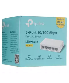 Купить Неуправляемый коммутатор TP-Link LS1005 5UTP 100Mbps, изображение 5 в интернет-магазине Irkshop.ru