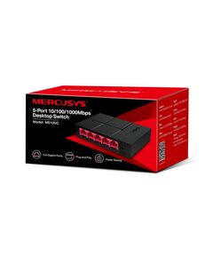 Купить Коммутатор Mercusys MS105G Unmanaged, 5 ports RJ-45 LAN 10/100/1000Mbps, plastic case, изображение 4 в интернет-магазине Irkshop.ru