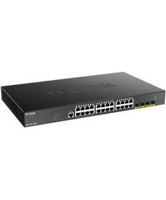 Купить Коммутатор D-link DGS-1250-28XMP/A1A Smart L2 Switch 24x1000Base-T PoE, 4х10GBase-X SFP+, PoE Budget 370W, CLI, RJ45 Console, изображение 2 в интернет-магазине Irkshop.ru