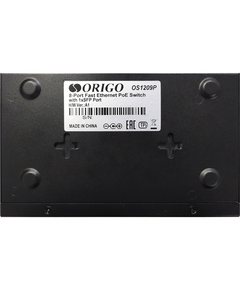 Купить Коммутатор ORIGO OS1209P/80W/A1A Unmanaged Switch 8x100Base-TX PoE, 1x1000Base-X SFP, PoE Budget 80W, metal case, изображение 5 в интернет-магазине Irkshop.ru