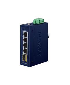 Купить Коммутатор Planet IGS-510TF IP30 Compact size 4-Port 10/100/1000T + 1-Port 100/1000X SFP Gigabit Ethernet Switch (-40~75 degrees C, dual 9~48V DC/24V AC), изображение 2 в интернет-магазине Irkshop.ru