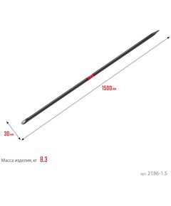 Купить Строительный лом Зубр 1500 мм d 30 мм [2186-1.5], изображение 8 в интернет-магазине Irkshop.ru