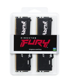 Купить Память оперативная Kingston Fury Beast RGB 64Gb Kit 2*32Gb PC5-41200 DDR5 CL40 DIMM [KF552C40BBAK2-64], изображение 2 в интернет-магазине Irkshop.ru