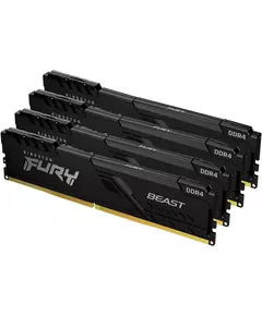 Купить Память оперативная Kingston Fury Beast Black 64Gb Kit 4*16Gb PC4-28800 DDR4 CL18 DIMM [KF436C18BBK4/64], изображение 5 в интернет-магазине Irkshop.ru