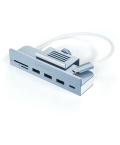 Купить USB-C-концентратор Satechi Aluminum USB-C Clamp Hub для 24" iMac, цвет синий [ST-UCICHB], изображение 2 в интернет-магазине Irkshop.ru