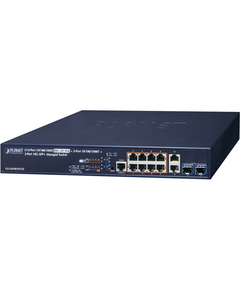 Купить Коммутатор Planet GS-5220-8UP2T2X L3 8-Port 10/100/1000T 75W 802.3bt PoE + 2-Port 10/100/1000T + 2-Port 10G SFP+ Managed Switch (240W PoE Budget) в интернет-магазине Irkshop.ru