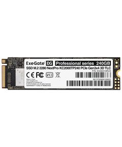 Купить Накопитель SSD Exegate 240GB NextPro M.2 2280 PCIe Gen3x4 NVMe 3D TLC [EX282318RUS], изображение 2 в интернет-магазине Irkshop.ru