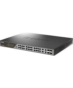 Купить Сетевой коммутатор D-link DSS-200G-28MPP/A1A Smart L2 Surveillance Switch 24х1000Base-T PoE (8 PoE ports 802.3bt 90W), 4xCombo 1000Base-T PoE/SFP, PoE Budget 518W, Long-range PoE up to 250m, изображение 2 в интернет-магазине Irkshop.ru