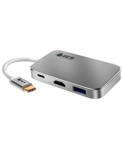 Купить Адаптер-переходник Greenconnect GCR-CHC3USB Type C на HDMI + USB3.0-разветвитель на 3 пота в интернет-магазине Irkshop.ru