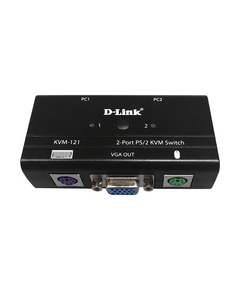 Купить Коммутатор D-link KVM-121/B1A 2-port KVM Switch, VGA+PS/2 ports в интернет-магазине Irkshop.ru