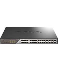 Купить Сетевой коммутатор D-link DSS-200G-28MPP/A1A Smart L2 Surveillance Switch 24х1000Base-T PoE (8 PoE ports 802.3bt 90W), 4xCombo 1000Base-T PoE/SFP, PoE Budget 518W, Long-range PoE up to 250m, изображение 3 в интернет-магазине Irkshop.ru