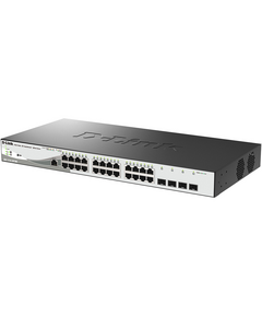 Купить Коммутатор D-link DGS-1210-28P/ME/B2A Managed L2 Metro Ethernet Switch 24x1000Base-T PoE, 4x1000Base-X SFP, PoE Budget 193W, Surge 6KV, CLI, RJ45 Console, Dying Gasp, изображение 2 в интернет-магазине Irkshop.ru