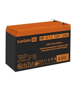 Купить Аккумулятор для UPS Exegate HR 12-7.2 12V, 7.2Ah [EX282965RUS] в интернет-магазине Irkshop.ru