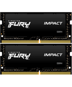 Купить Память оперативная Kingston FURY Impact Kit 2*32Gb 2666MHz DDR4 CL16 SODIMM [KF426S16IBK2/64] в интернет-магазине Irkshop.ru