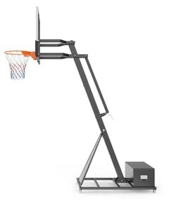 Баскетбол: Баскетбольная стойка UNIX line B-Stand-PC 54"x32" R45 H230-305 см фотографии