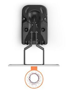 Баскетбол: Баскетбольная стойка UNIX line B-Stand-TG 54x32" R45 H230-305 см фотографии