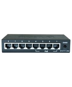 Купить Сетевой коммутатор D-link DES-1008P/C1A Unmanaged Switch 8x100Base-TX (4x100Base-TX PoE), PoE Budget 52W, metal case, изображение 2 в интернет-магазине Irkshop.ru