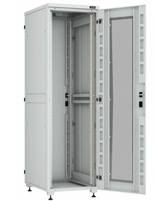 Купить Напольный шкаф TLK TFI-426080-PHPH-R-GY серии Lite II 19", 42U, перфорированные двери, цельнометаллические двухуровневые стенки, Ш600хВ2042хГ800мм, в разобранном виде, серый RAL7035 в интернет-магазине Irkshop.ru