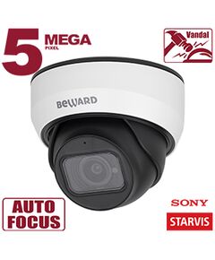 Купить IP-камера Beward SV3212DZ 5 Мп, 1/2.8" КМОП Sony Starvis, 0.006 лк (день)/0.003лк (ночь), 2xWDR до 120 дБ, 3 потока H.265/Н.264 HP/MP/BP, MJPEG, 30к/с, 2592x1944, моторизованный объектив 2.7-13.5, автофокус, электромеханический ИК-фильтр, ИК-подсветка в интернет-магазине Irkshop.ru