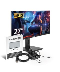 Купить Монитор игровой Exegate Combat EG2707A 27" IPS LED, 2K, 2560x1440@165Гц, 16:9, 400cd/m2, 1000:1, 178°/178°, 1ms, Speakers, 2xHDMI2.0, DisplayPort, USB, аудио-выход [EX295595RUS], изображение 8 в интернет-магазине Irkshop.ru