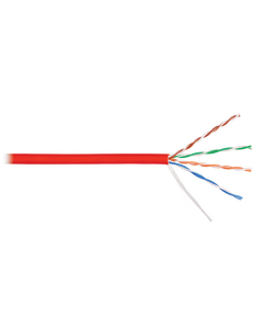 Купить Кабель Nikolan NKL 9100C-RD U/UTP 4 пары, Кат.5e (Класс D), тест по ISO/IEC, 100МГц, одножильный, BC (чистая медь), 24AWG (0,511мм), внутренний, LSZH нг(А)-HFLTx, красный, 305м в интернет-магазине Irkshop.ru