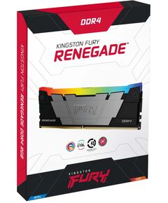 Купить Модуль памяти Kingston Fury Renegade RGB Gaming Kit 2*16Gb DDR4, 3200MHz, PC4-25600, CL16, DIMM, dual rank с радиатором, RTL [KF432C16RB12AK2/32], изображение 4 в интернет-магазине Irkshop.ru