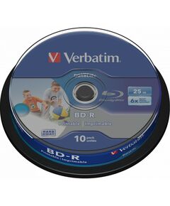 Купить BD-R-диски Verbatim 25Gb 6x Cake Box (10шт) Printable [43804] в интернет-магазине Irkshop.ru