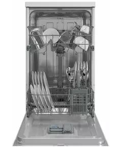 Купить Посудомоечная машина Hotpoint HFS 1C57 белый, узкая, инвертер [869894600010], изображение 3 в интернет-магазине Irkshop.ru