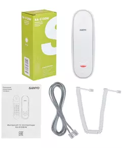 Купить Телефон проводной Sanyo RA-S120W белый, изображение 5 в интернет-магазине Irkshop.ru