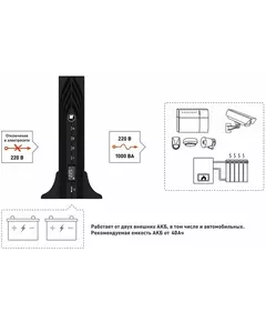 Купить Источник бесперебойного питания Бастион SKAT-UPS 1000 RACK+2x9Ah исп. Е, изображение 4 в интернет-магазине Irkshop.ru