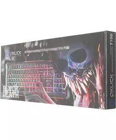 Купить Клавиатура Oklick 710G BLACK DEATH Черный/серый, USB, Multimedia for gamer, LED [476393], изображение 6 в интернет-магазине Irkshop.ru