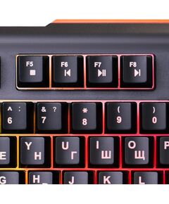 Купить Клавиатура Oklick 717G BLACK DEATH Черный/серый, USB, Multimedia for gamer, LED [476395], изображение 12 в интернет-магазине Irkshop.ru