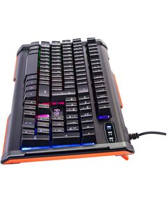 Купить Клавиатура Oklick 717G BLACK DEATH Черный/серый, USB, Multimedia for gamer, LED [476395], изображение 16 в интернет-магазине Irkshop.ru