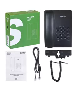 Купить Телефон проводной Sanyo RA-S204B чёрный, изображение 10 в интернет-магазине Irkshop.ru