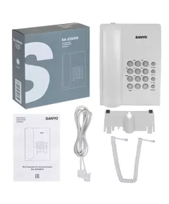 Купить Телефон проводной Sanyo RA-S204W белый, изображение 11 в интернет-магазине Irkshop.ru