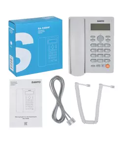 Купить Телефон проводной Sanyo RA-S306W белый, изображение 9 в интернет-магазине Irkshop.ru