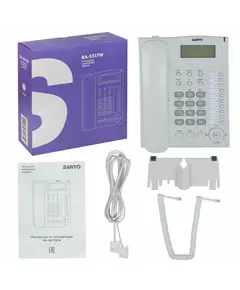 Купить Телефон проводной Sanyo RA-S517W белый, изображение 8 в интернет-магазине Irkshop.ru