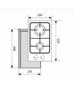 Купить Газовая варочная поверхность LEX GVS 320 IX Нержавеющая сталь [CHAO000171], изображение 2 в интернет-магазине Irkshop.ru
