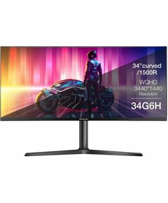 Купить Монитор Hisense 34G6H 34", VA, LED, 3440x1440, HDMI, черный, 7.6кг, изображение 4 в интернет-магазине Irkshop.ru