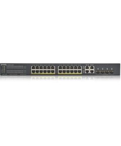 Купить Коммутатор ZyXEL GS192024HPV2-EU0101F Hybrid Smart switch PoE+ Nebula Flex, 24xGE PoE+, 4xCombo (SFP/RJ-45), budget PoE 375W, Standalone / cloud management, изображение 3 в интернет-магазине Irkshop.ru