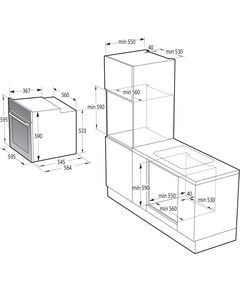 Купить Духовой шкаф Gorenje BO6725E02WG белый/нержавеющая сталь, изображение 2 в интернет-магазине Irkshop.ru