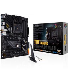 Купить Материнская плата Asus TUF GAMING B550-PLUS WIFI II AM4  2xPCI-E HDMI+DP 2.5GbLAN+WiFi+BT SATA ATX 4DDR4 RTL, изображение 2 в интернет-магазине Irkshop.ru