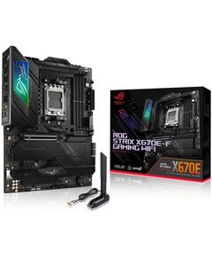 Купить Материнская плата Asus ROG STRIX X670E-F GAMING WIFI AM5 AMD X670 4xDDR5 ATX AC`97 8ch(7.1) 2.5Gg RAID+HDMI+DP в интернет-магазине Irkshop.ru